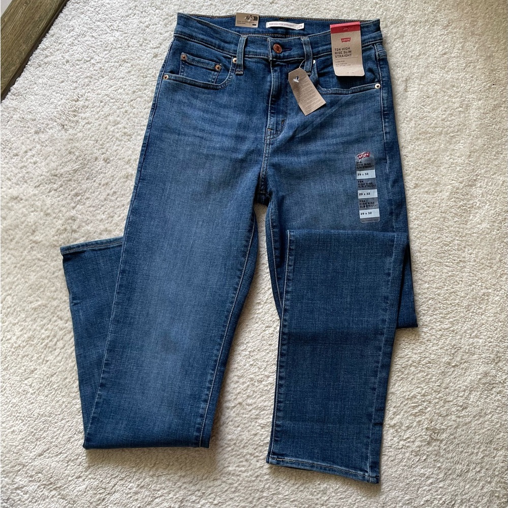 NWT Levi’s 724 High Rise Straight Women’s Jeans Size 29/32